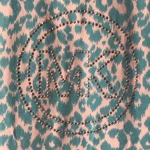 Michael Kors Light Blue Leopard T-Shirt